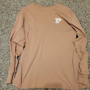 Victoria's Secret Tan Long Sleeve Tee